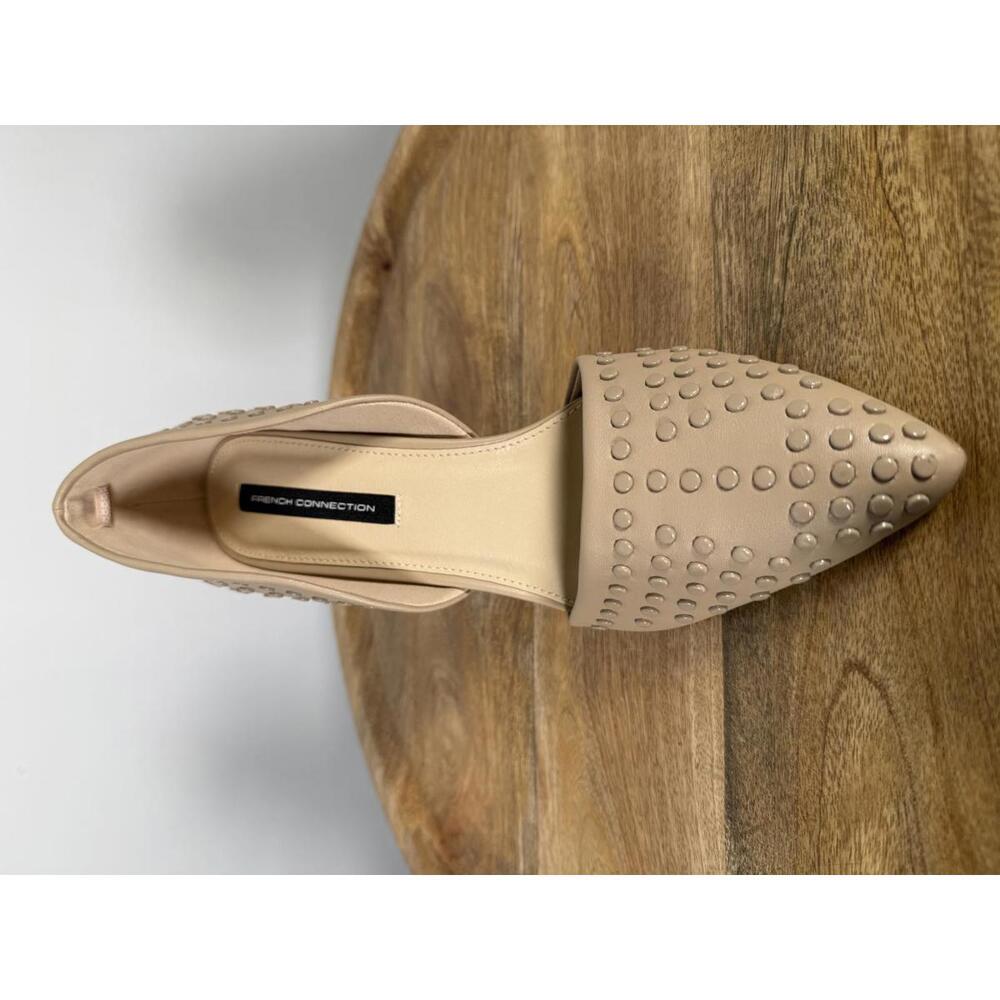 French Connection Cement Studded Pumps Pointed Toe Heels Size US 8.5 NWB - Picture 9 of 11